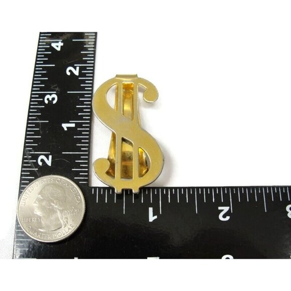 Vintage $ Dollar Sign Money Clip Men Wallet ID Credit Card Holder - Picture 6 of 6